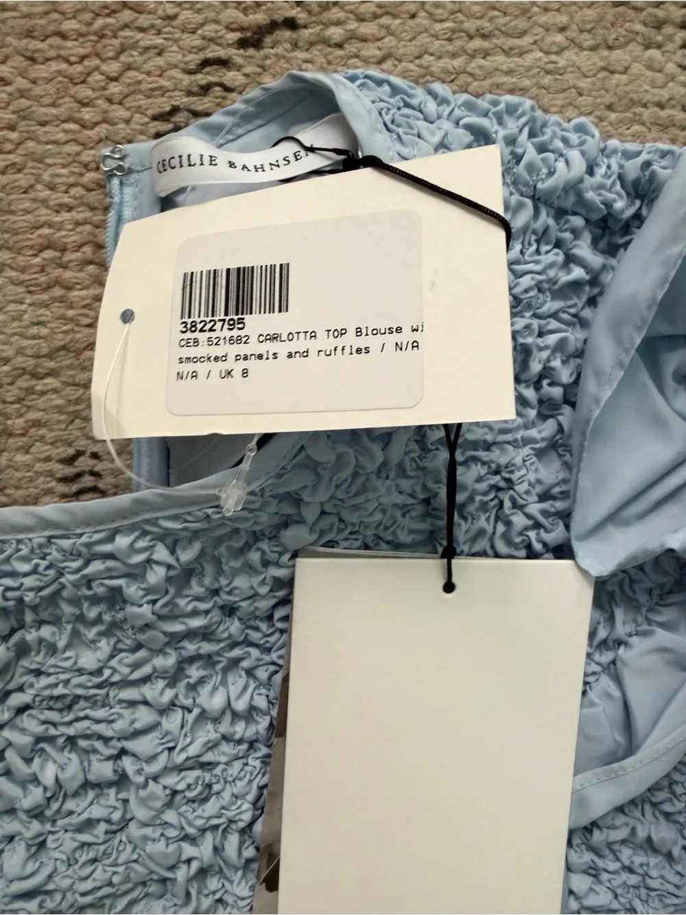 CECILIE BAHNSEN
Ruched-Bodice Puff-Sleeve Blouse - Picture 4 of 6